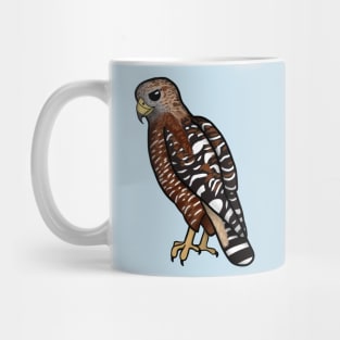 Red Shouldered Hawk (Large Print) Mug